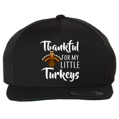 Teachers Thanksgiving Thankful For My little Turkeys Wool Snapback Cap