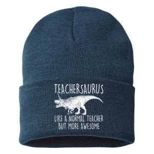 Teachersaurus Like A Normal Teacher But More Awesome Sustainable Knit Beanie