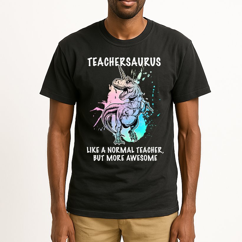 Teachersaurus Unicorn Tall T-Shirt