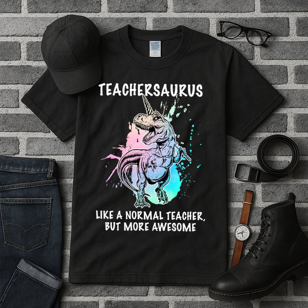 Teachersaurus Unicorn Tall T-Shirt