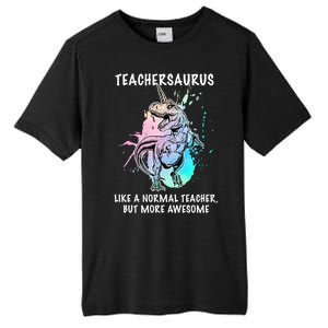 Teachersaurus Unicorn Tall Fusion ChromaSoft Performance T-Shirt