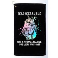 Teachersaurus Unicorn Golf Towel