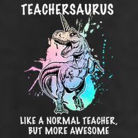 Teachersaurus Unicorn Golf Towel