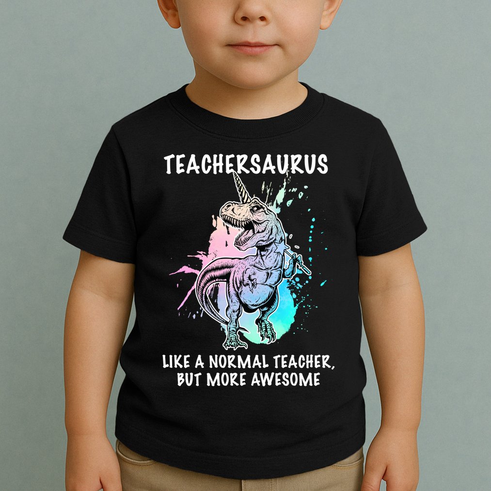 Teachersaurus Unicorn Toddler T-Shirt
