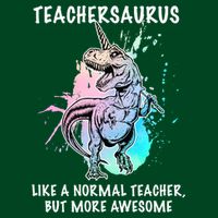 Teachersaurus Unicorn Long Sleeve Shirt
