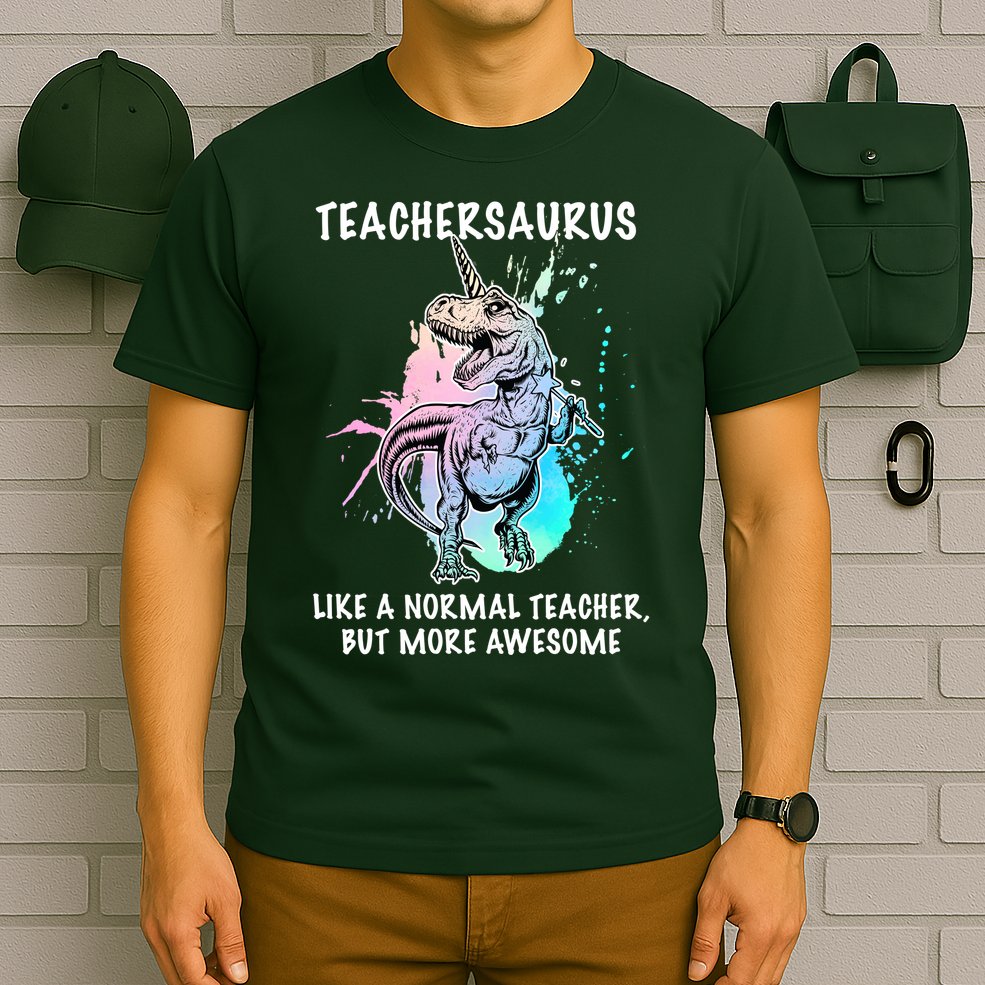 Teachersaurus Unicorn T-Shirt