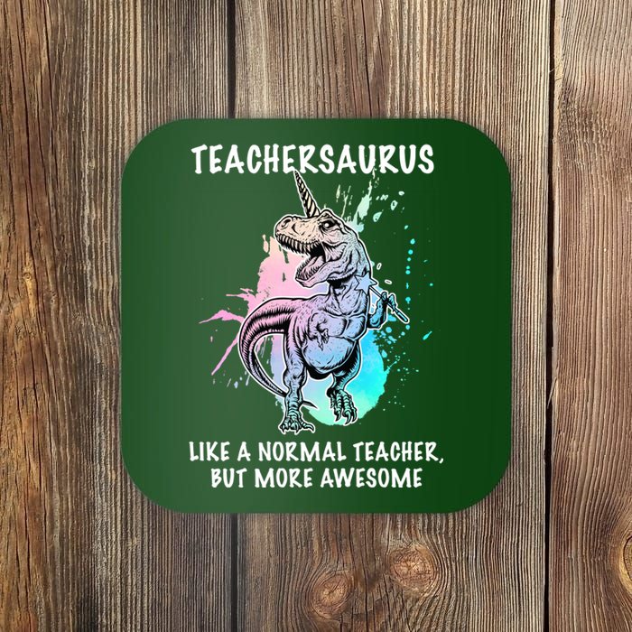 Teachersaurus Unicorn Coaster