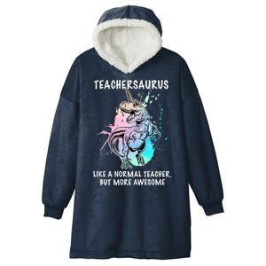 Teachersaurus Unicorn Hooded Wearable Blanket