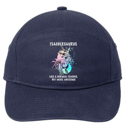 Teachersaurus Unicorn 7-Panel Snapback Hat