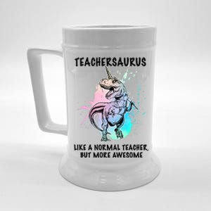 Teachersaurus Unicorn Beer Stein