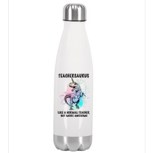 Teachersaurus Unicorn Stainless Steel Insulated Water Bottle