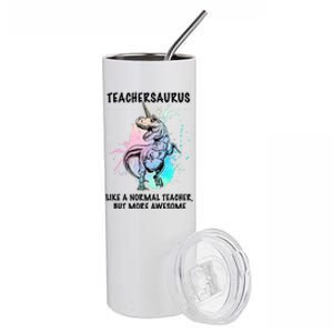 Teachersaurus Unicorn Stainless Steel Tumbler