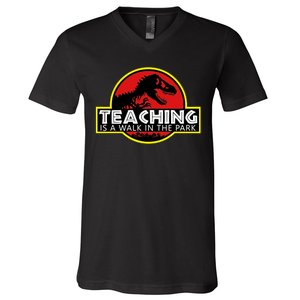 Teaching  Is A Walk In The Park V-Neck T-Shirt