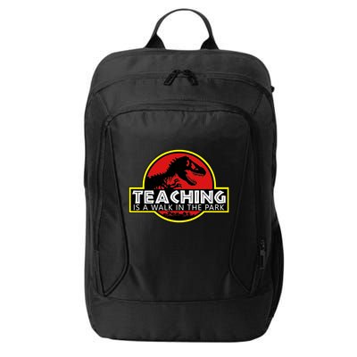 Teaching  Is A Walk In The Park City Backpack