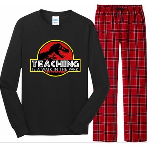 Teaching  Is A Walk In The Park Long Sleeve Pajama Set