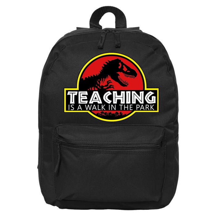 Teaching  Is A Walk In The Park 16 in Basic Backpack