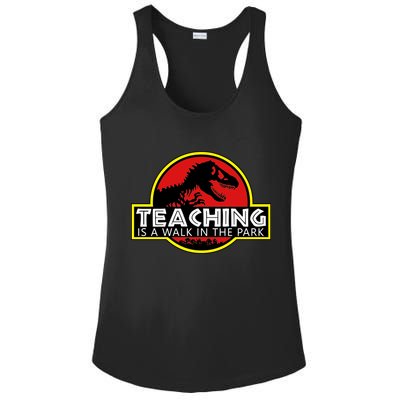 Teaching  Is A Walk In The Park Ladies PosiCharge Competitor Racerback Tank