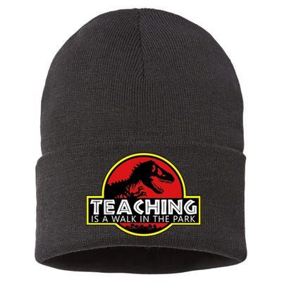 Teaching  Is A Walk In The Park Sustainable Knit Beanie