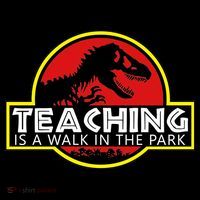 Teaching  Is A Walk In The Park Pom Pom 12in Knit Beanie
