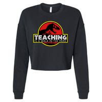 Teaching  Is A Walk In The Park Cropped Pullover Crew