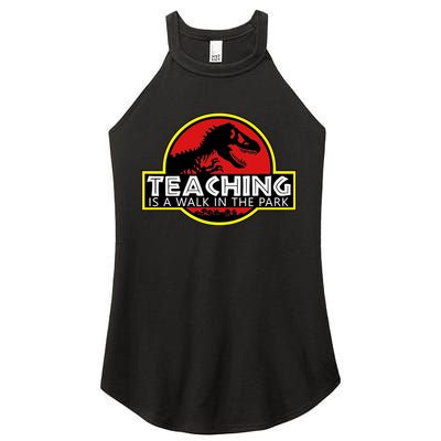 Teaching  Is A Walk In The Park Women's Perfect Tri Rocker Tank