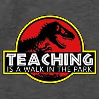 Teaching  Is A Walk In The Park Vector Backpack