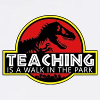 Teaching  Is A Walk In The Park Garment-Dyed Sweatshirt