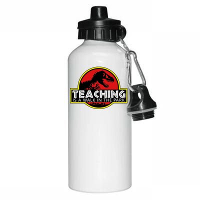 Teaching  Is A Walk In The Park Aluminum Water Bottle