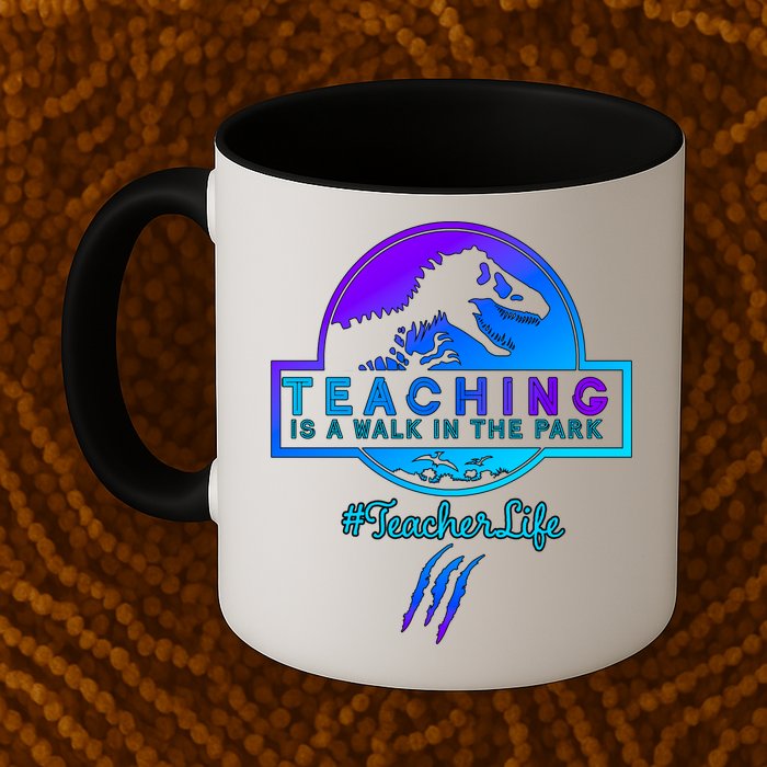 Teaching Is A Walk In Park Jurassic Teacher Mug