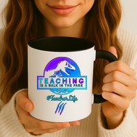 Teaching Is A Walk In Park Jurassic Teacher Mug