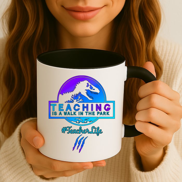 Teaching Is A Walk In Park Jurassic Teacher Mug