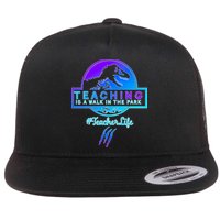 Teaching Is A Walk In Park Jurassic Teacher Flatbill Hat