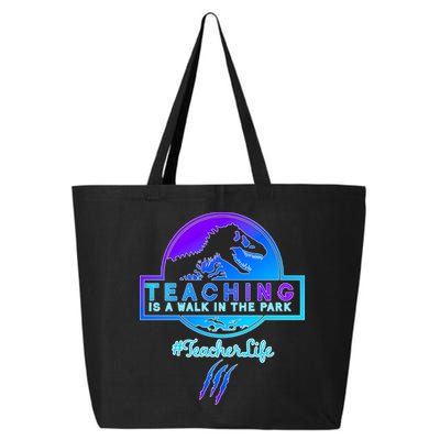 Teaching Is A Walk In Park Jurassic Teacher 25L Jumbo Tote
