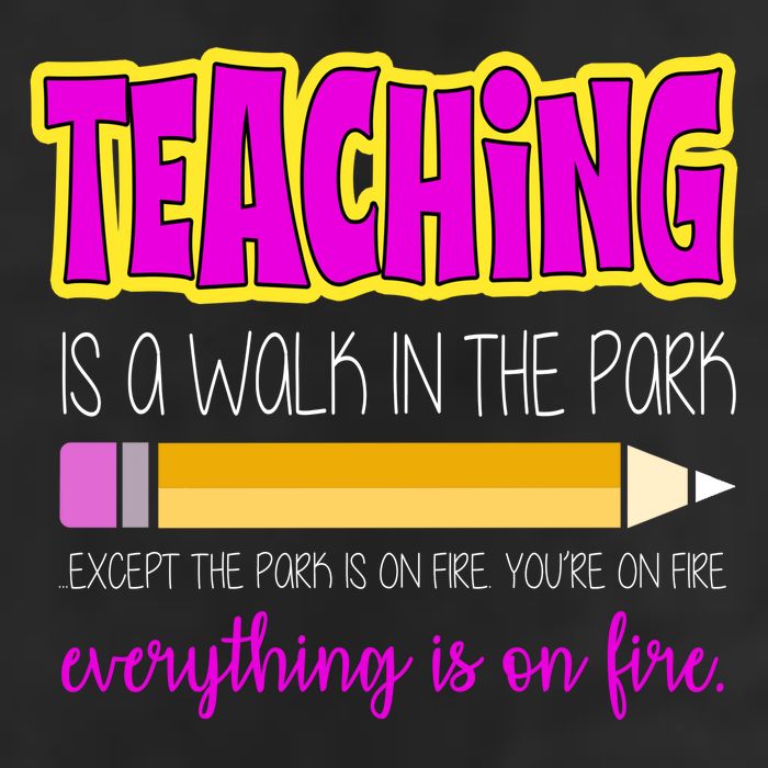 Teaching Is A Walk In The Park Garment-Dyed Fleece Hoodie