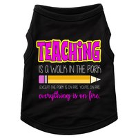 Teaching Is A Walk In The Park Doggie Tank