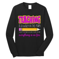 Teaching Is A Walk In The Park Long Sleeve Shirt