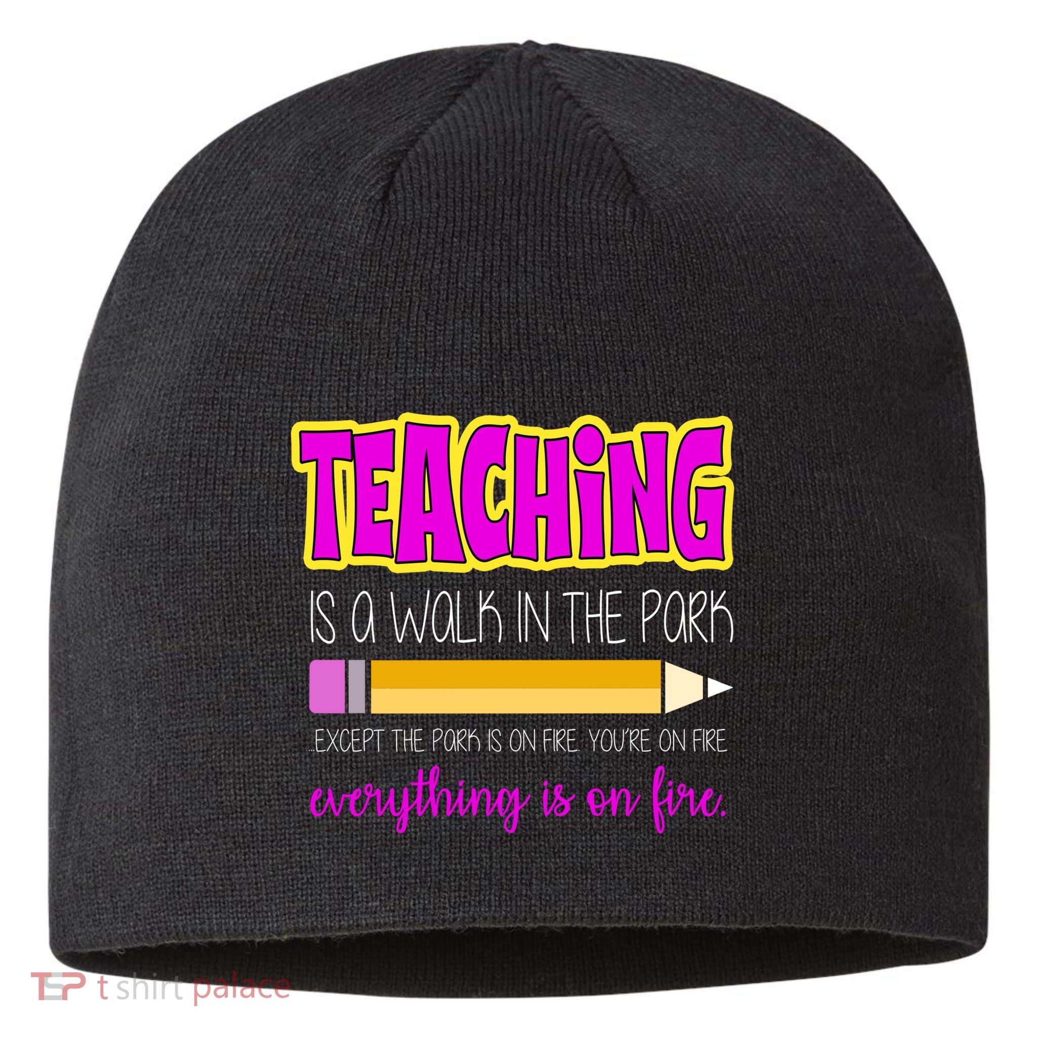 Teaching Is A Walk In The Park Sustainable Beanie