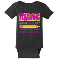 Teaching Is A Walk In The Park Baby Bodysuit