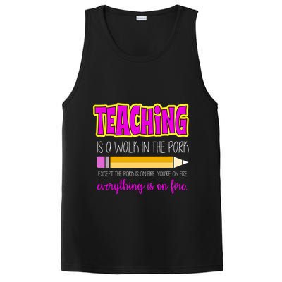 Teaching Is A Walk In The Park PosiCharge Competitor Tank