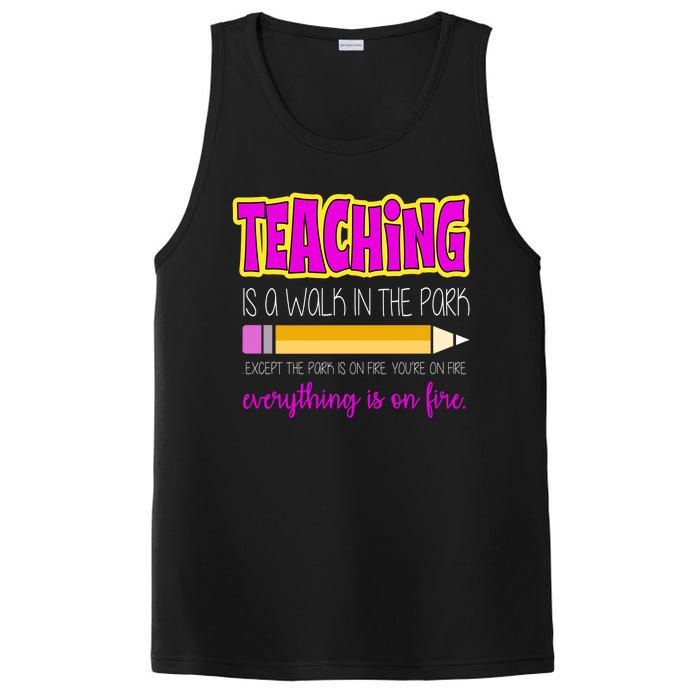 Teaching Is A Walk In The Park PosiCharge Competitor Tank