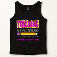 Teaching Is A Walk In The Park Tank Top