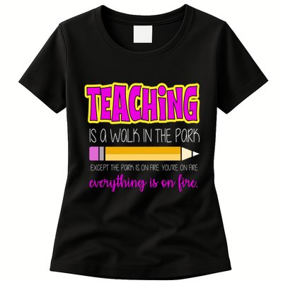 Teaching Is A Walk In The Park Womens T-Shirt