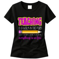 Teaching Is A Walk In The Park Womens T-Shirt