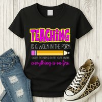 Teaching Is A Walk In The Park Womens T-Shirt