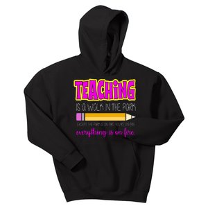 Teaching Is A Walk In The Park Kids Hoodie