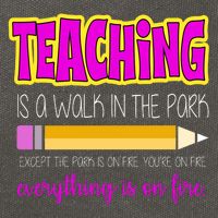 Teaching Is A Walk In The Park Cotton Canvas Backpack
