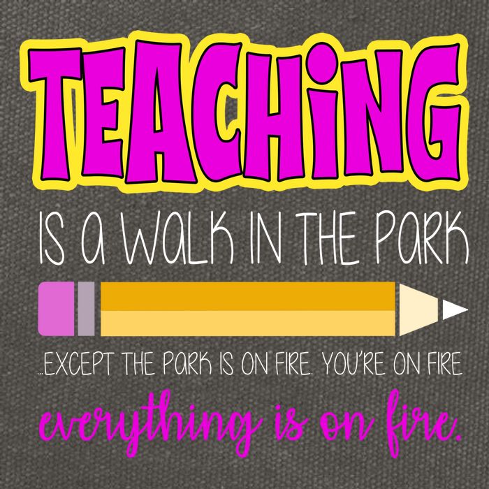 Teaching Is A Walk In The Park Cotton Canvas Backpack
