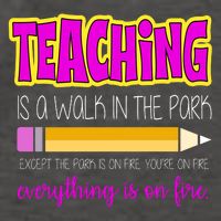 Teaching Is A Walk In The Park Vector Backpack
