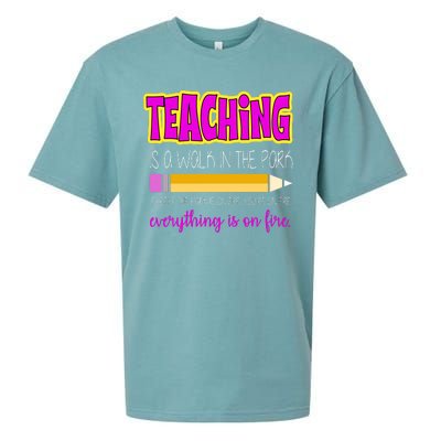 Teaching Is A Walk In The Park Sueded Cloud Jersey T-Shirt