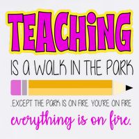 Teaching Is A Walk In The Park Garment-Dyed Sweatshirt